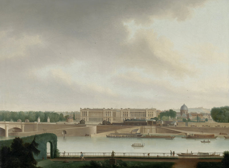 La vue depuis l'ambassade batave à Paris - Josef August Knip