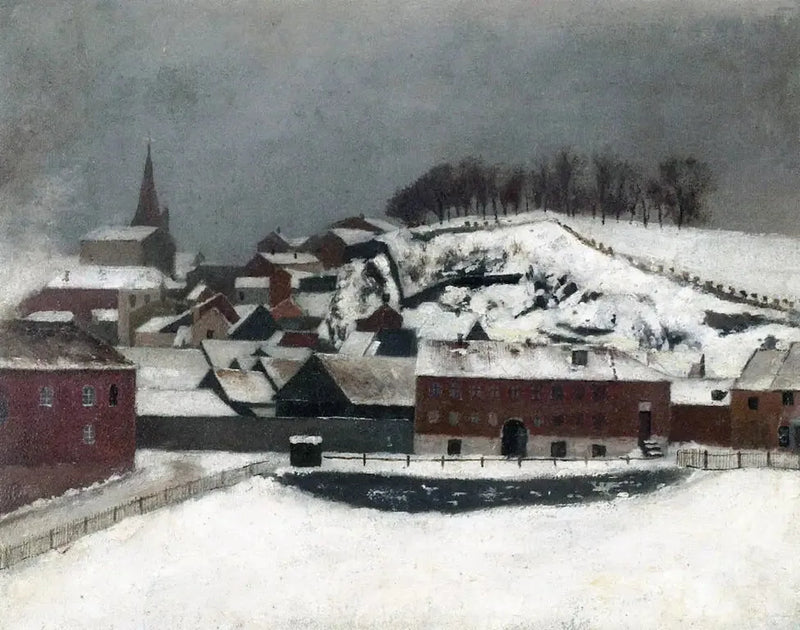 منظر من Fossveien 7 باتجاه Bergfjerdingen - إدفارد مونش