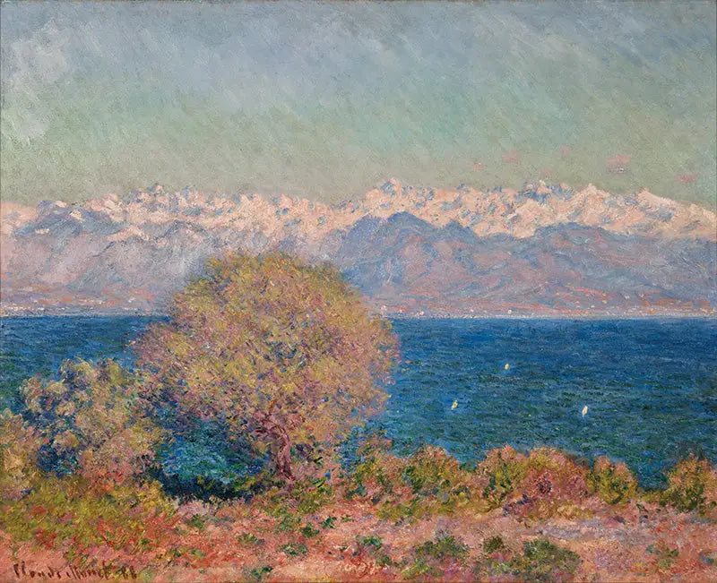 Reproduction du tableau « Vue du cap d'Antibes - Claude Monet » par Alpha Reproduction en peinture à l’huile