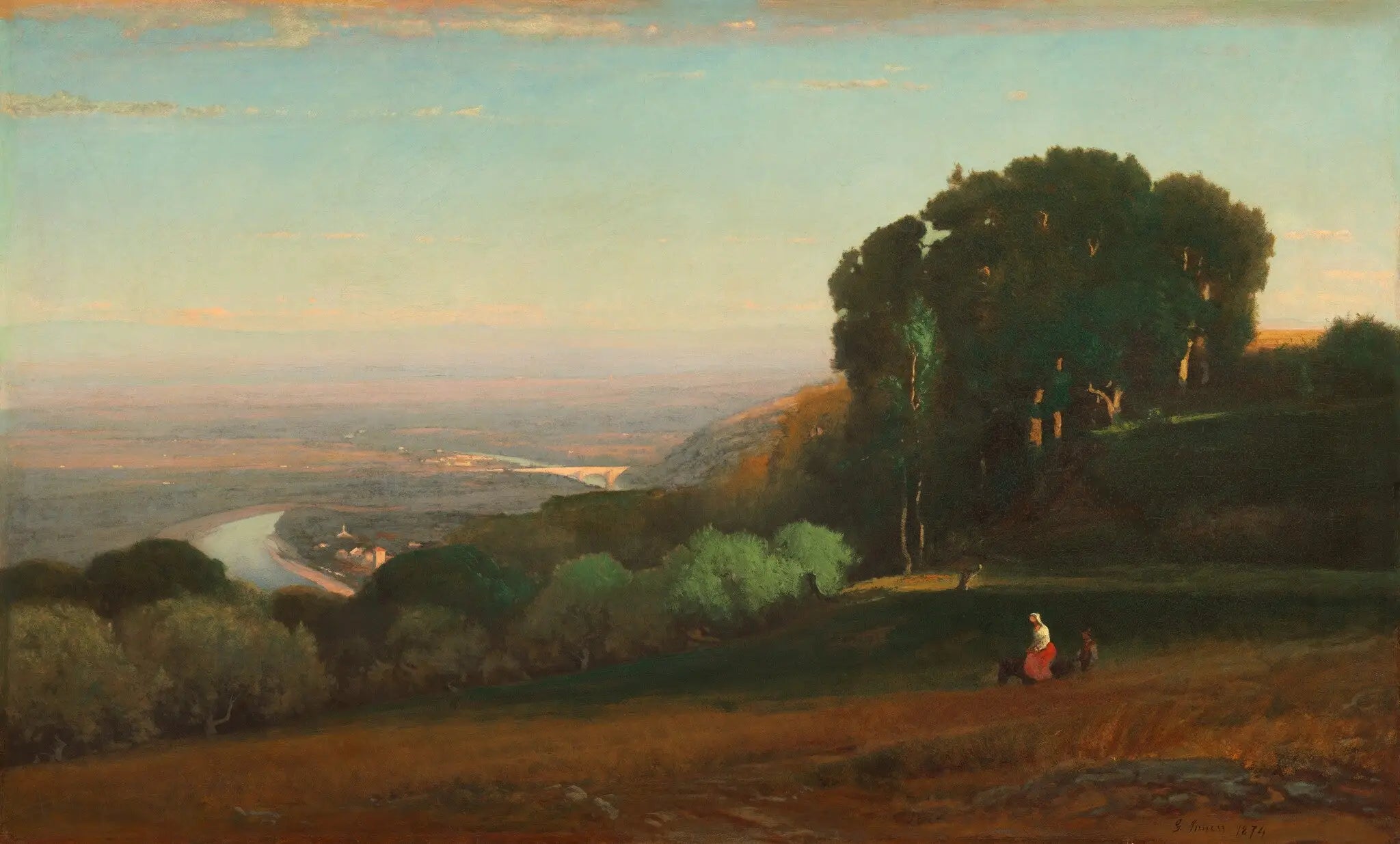 Vue du Tibre près de Pérouse - George Inness - Alpha Reproduction