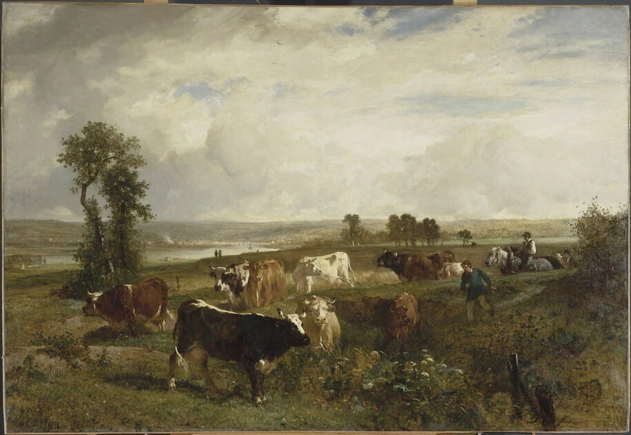 Vue prise des hauteurs de Suresnes - Constant Troyon