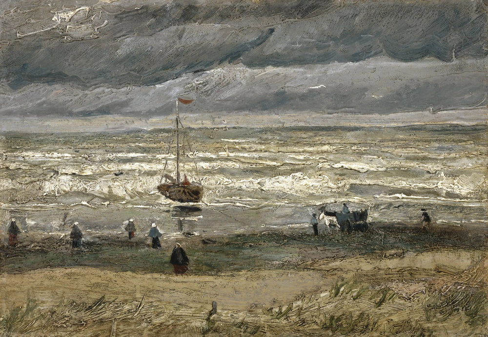 Reproduction du tableau « Vue sur la mer à Scheveningen - Vincent van Gogh » par Alpha Reproduction en peinture à l’huile