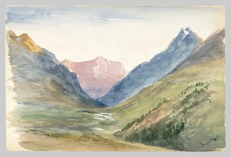 منظر الجبل في بورميو (دفتر رسومات سويسرا 1869) - جون سينجر سارجنت