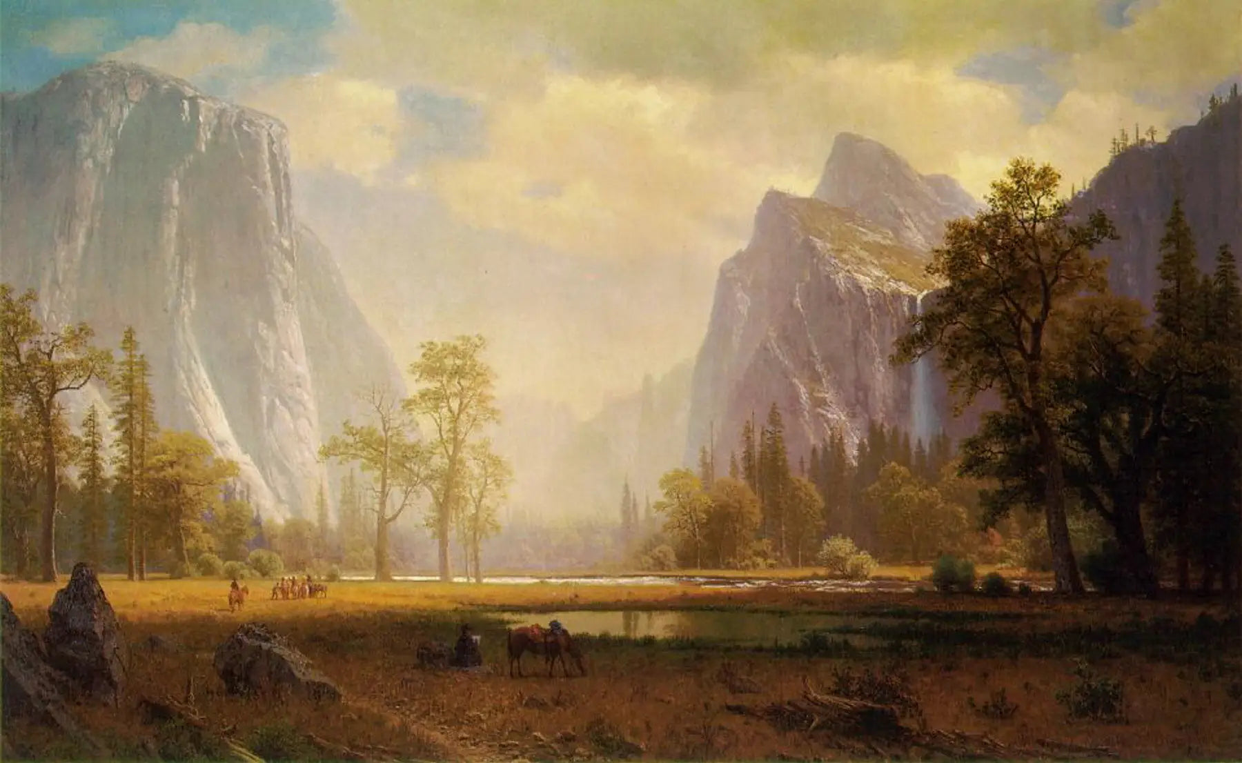 Vue sur la vallée de Yosemite - Albert Bierstadt - Alpha Reproduction
