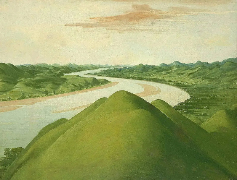 منظر على « Cross Timbers »، تكساس - جورج كاتلين