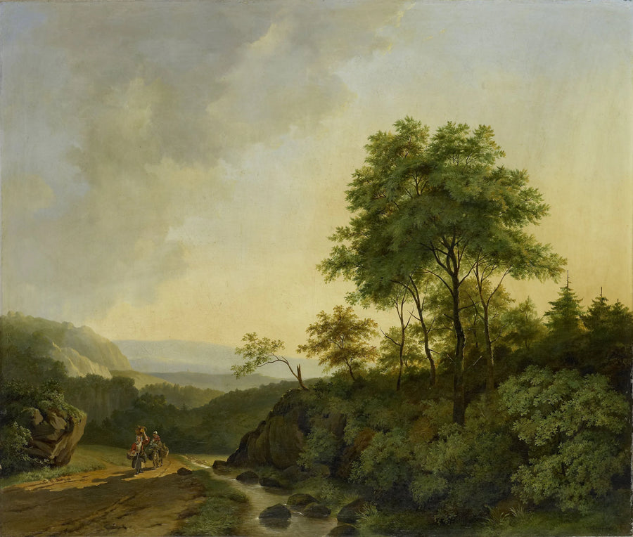 Vue sur les montagnes du Harz - Cornelis François Roos