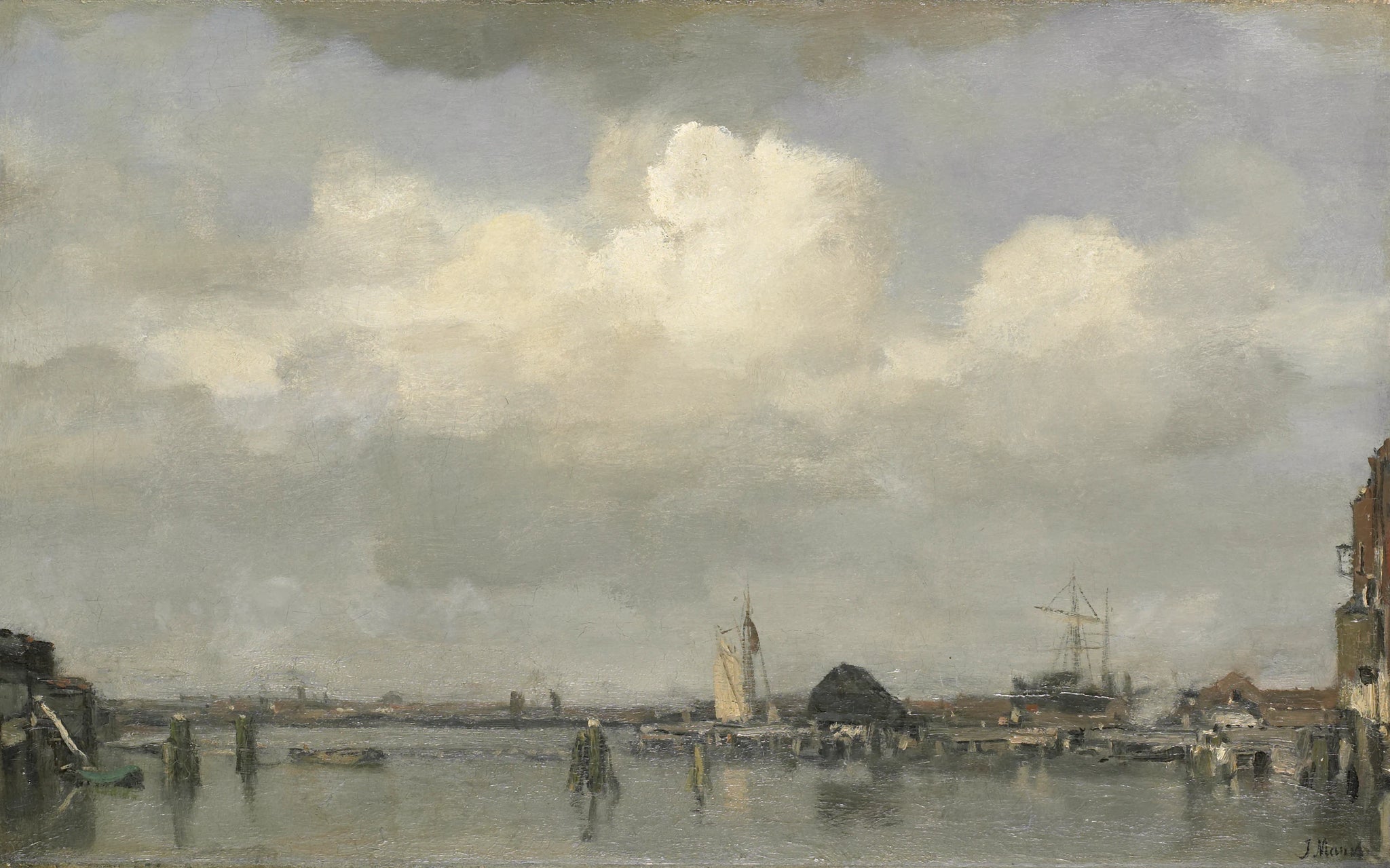 Vue sur le port - Jacob Maris