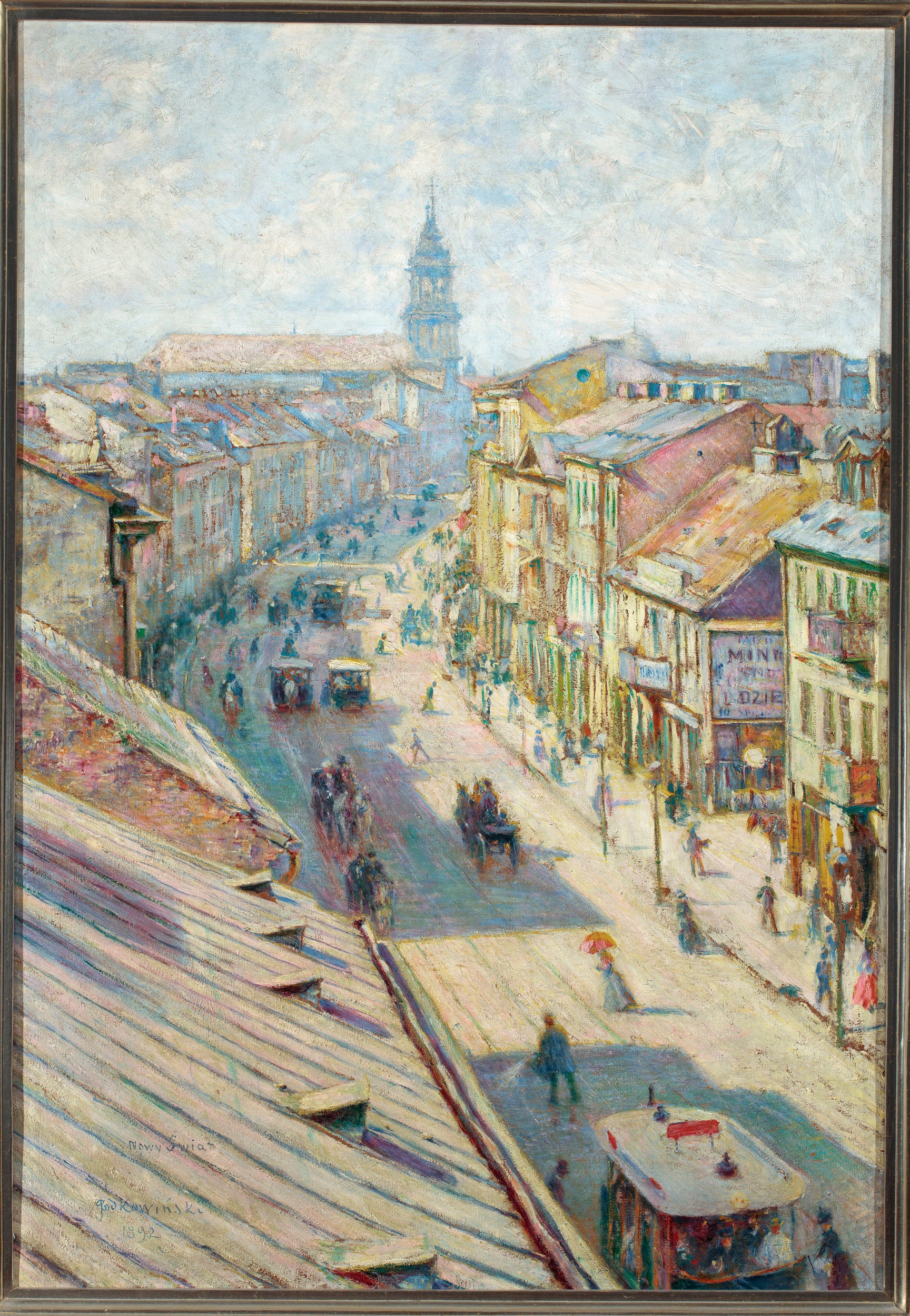 Rue Nowy Świat par une journée d’été - Władysław Podkowiński