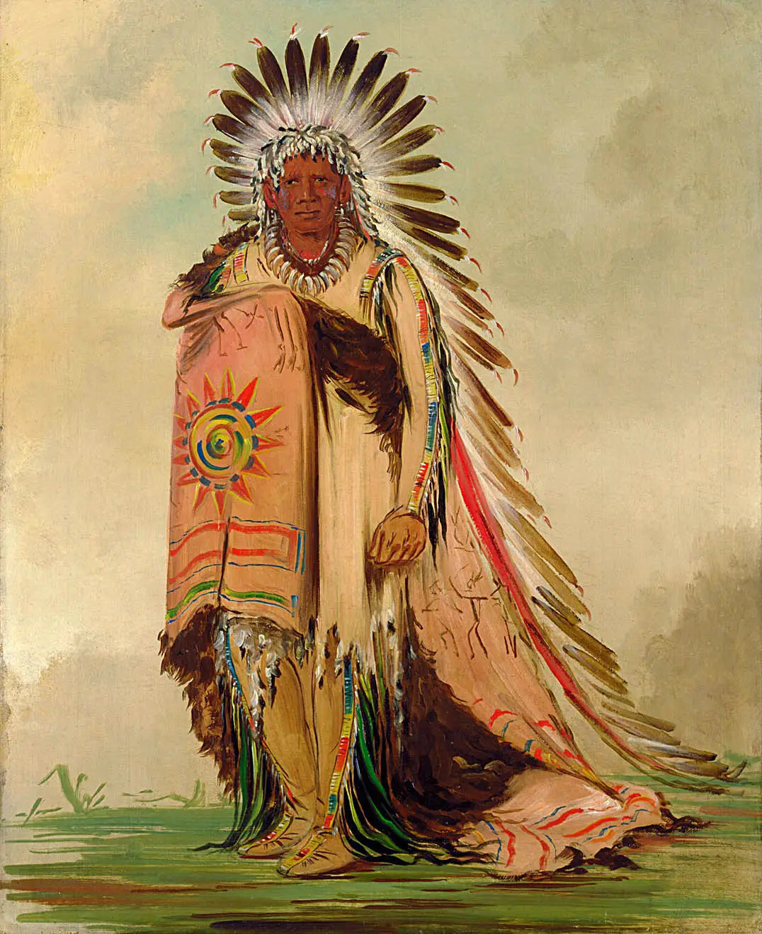 Wán-ee-ton chef de la tribu - George Catlin - Alpha Reproduction