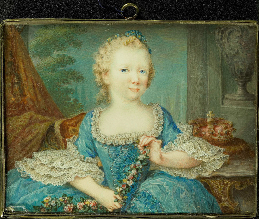Wilhelmina Carolina (Caroline ; 1743-87), princesse d'Orange-Nassau, fille de Guillaume IV et sœur de Guillaume V, enfant - Robert Mussard