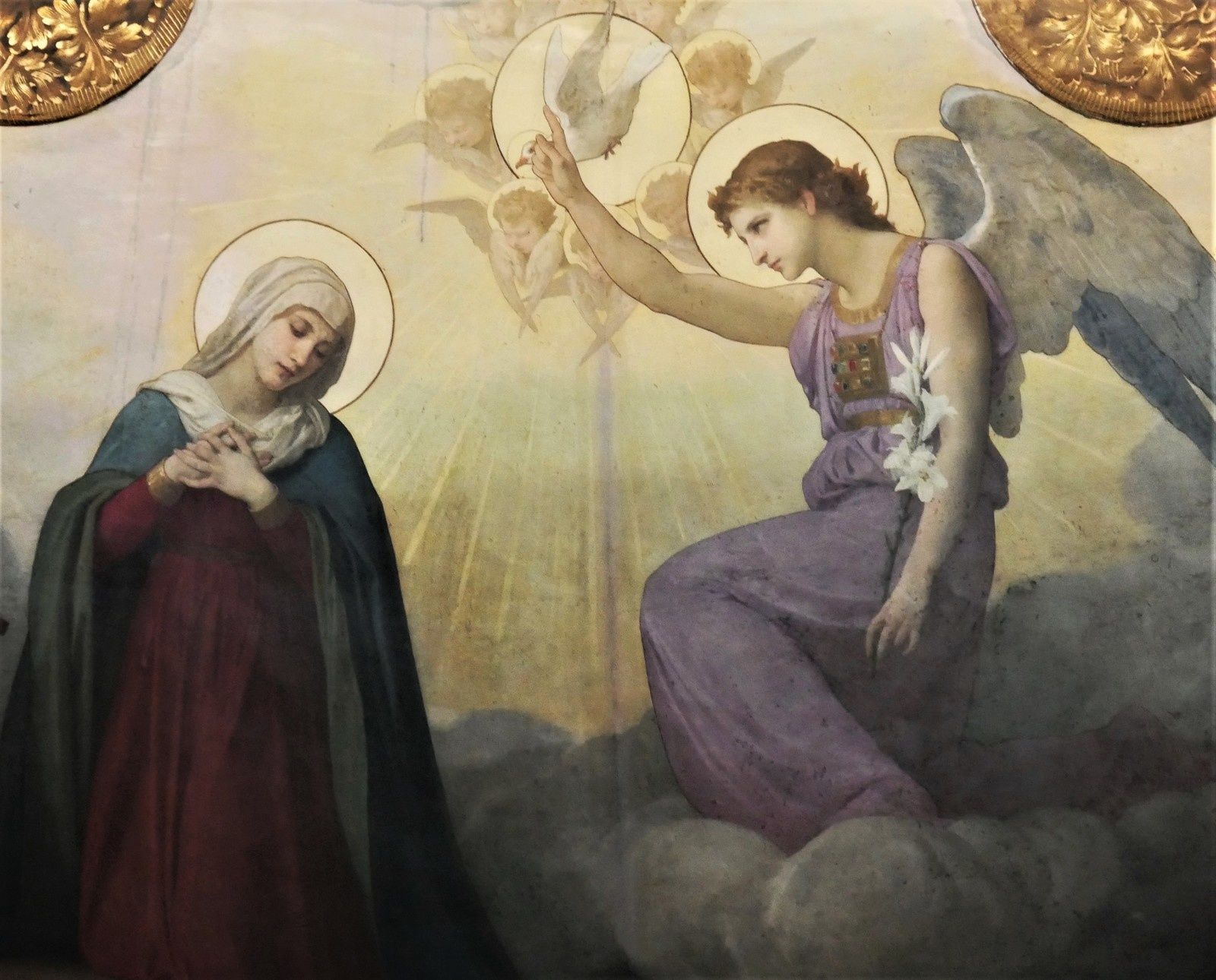 L’Annonciation, William Bouguereau, chapelle de la Vierge de la cathédrale de La Rochelle