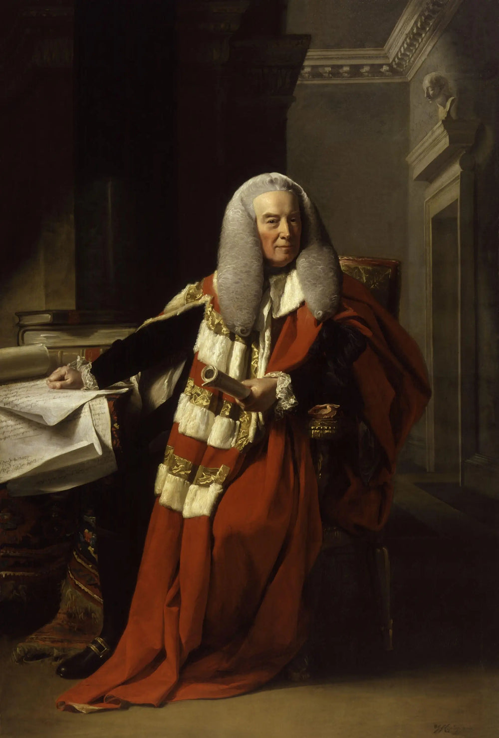 William Murray, 1er comte de Mansfield - John Singleton Copley image 1 reproduction artisanale de tableau
