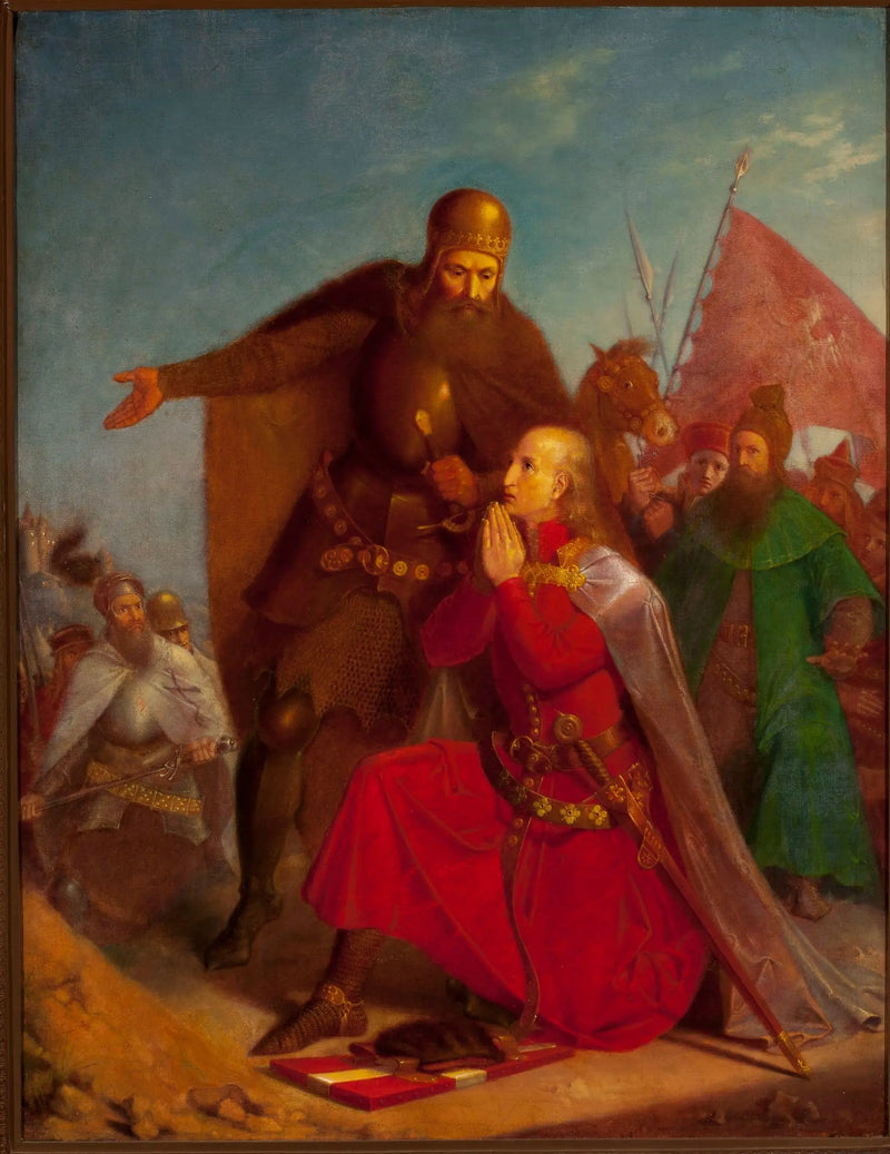 فلاديسلاف ياغييللو وفيوتاوتاس بريانت قبل معركة غروينوالد - يان ماتيجكو